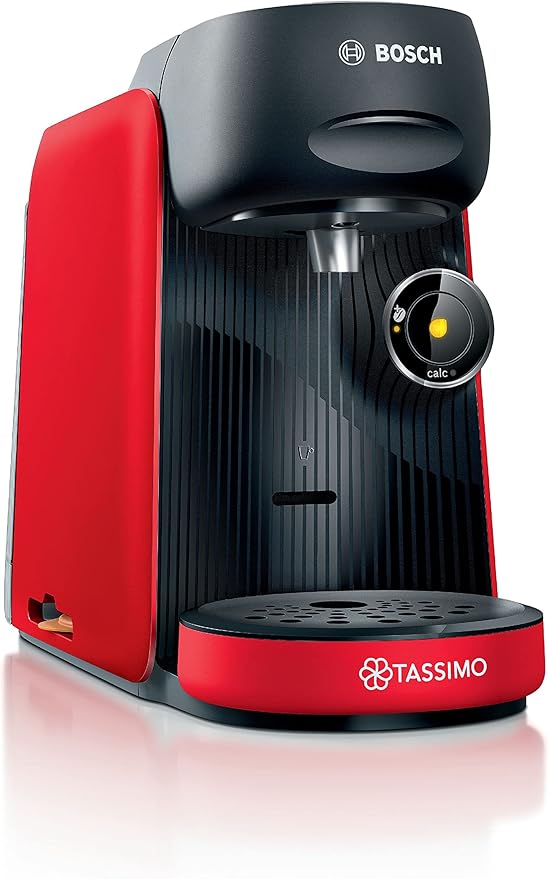 Bosch, machine à café, distributeur multi-boissons TASSIMO FINESSE, TAS16B3, jusqu'à 70 boissons chaudes, IntensityBoost, INTELLIBREW, rouge intense