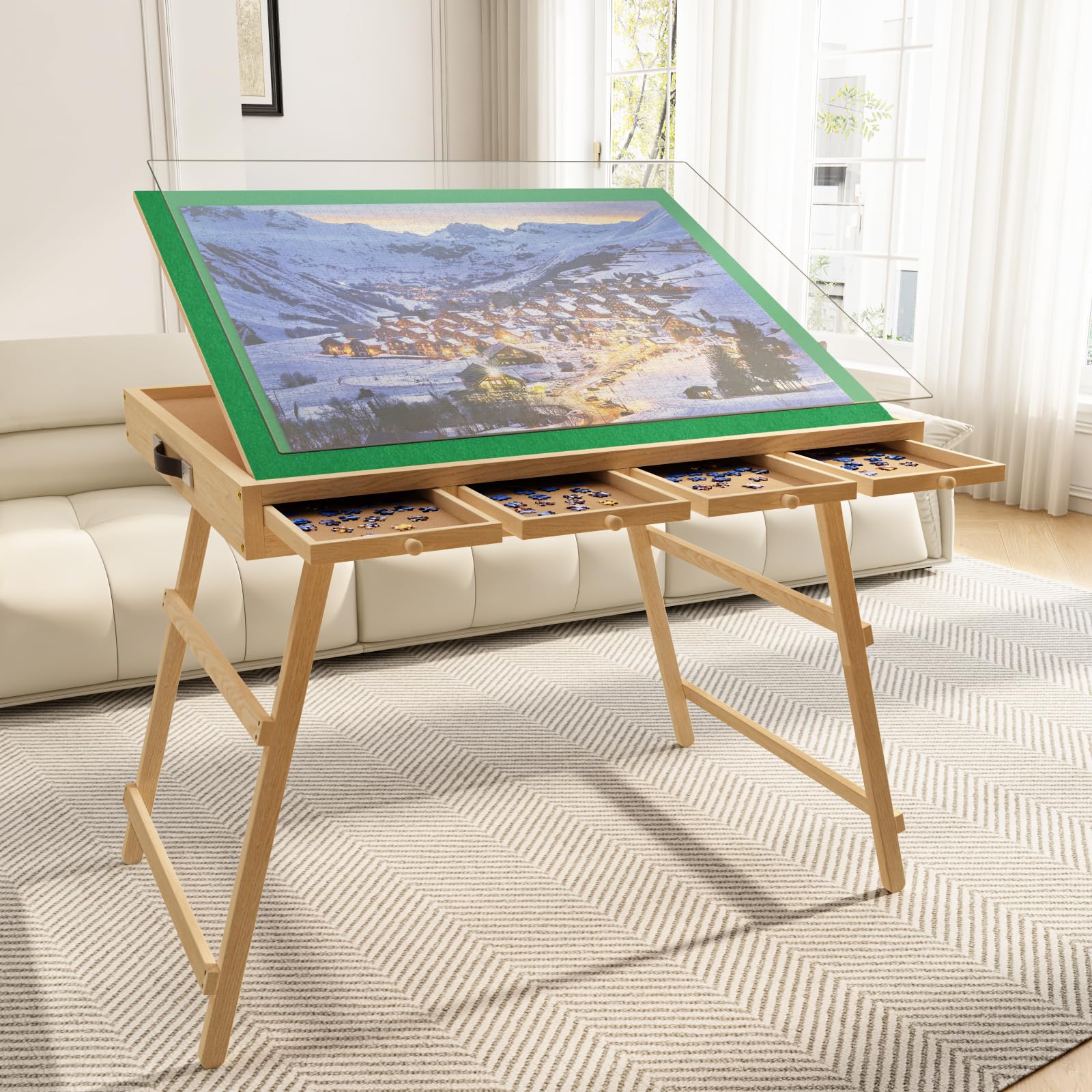 Amazon.com: upvercy 3-in-1 Folding & Tilting & High Puzzle Board