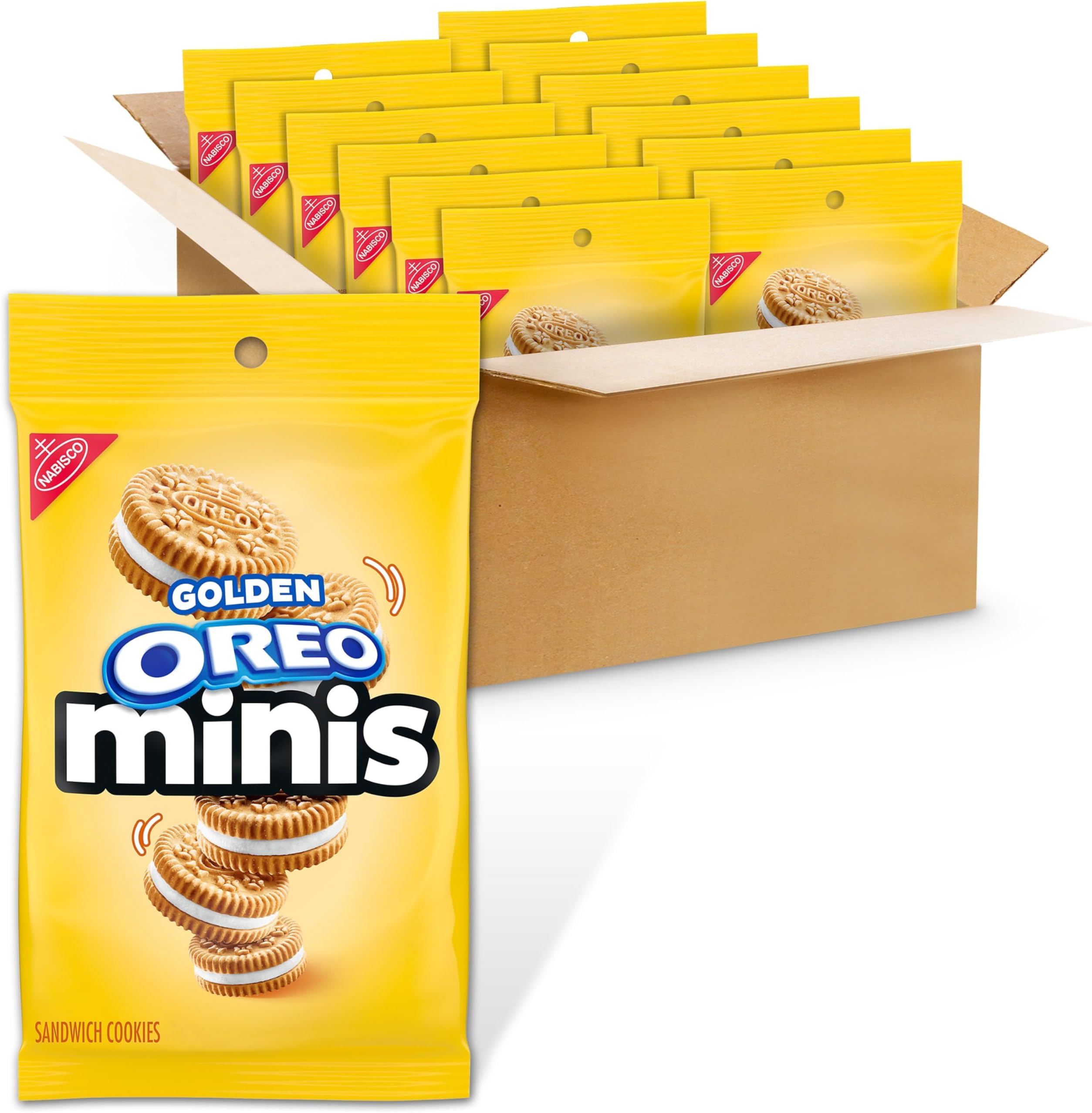 Minis Golden Sandwich Cookies, 12 - 3 oz Bags