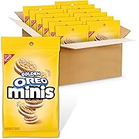 Vista 28 de OREO Minis - Galletas sándwich de chocolate, 12 tazas de aperitivos de 3.5 onzas