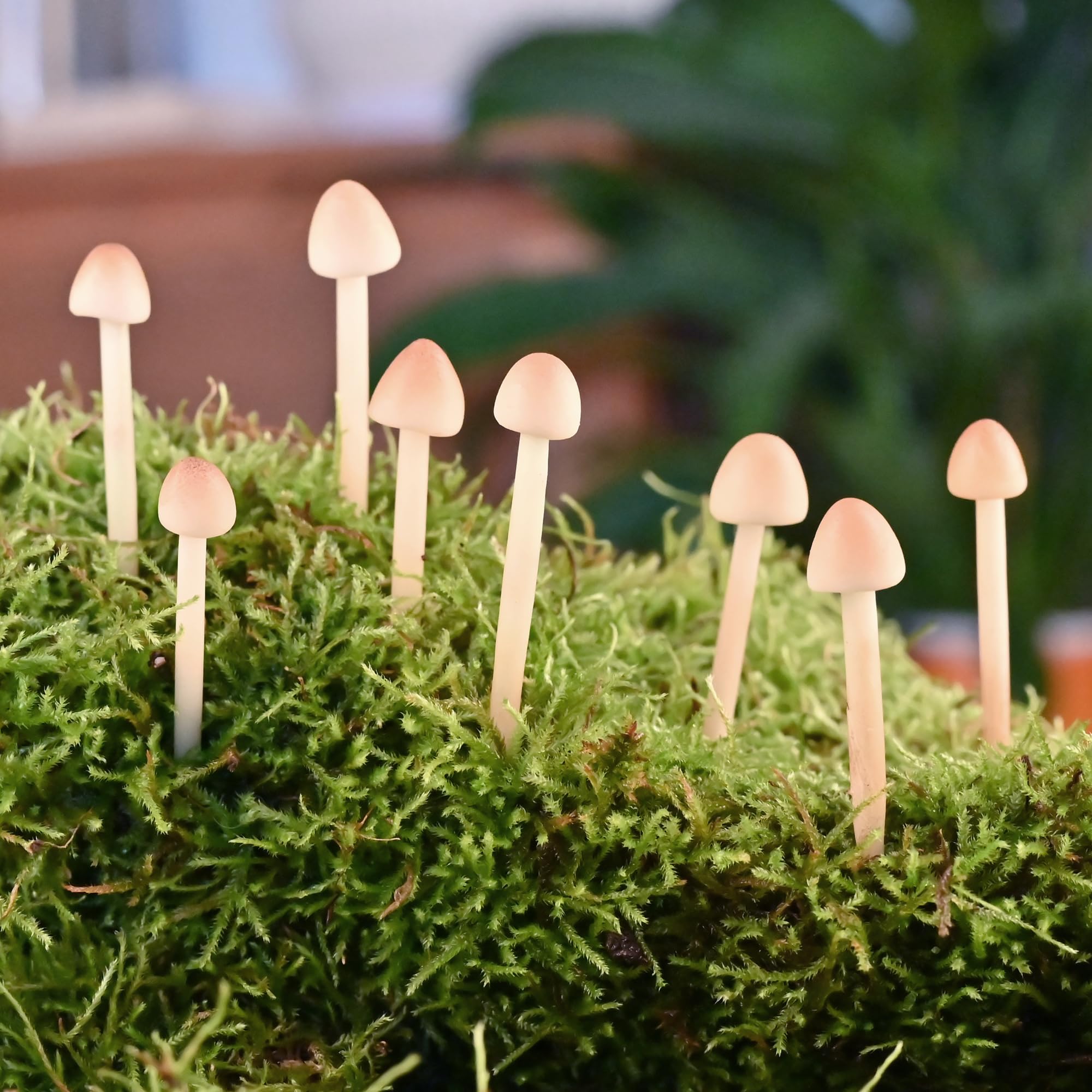 160 Bunte Pilz-Ornamente Für Feengarten & Miniatur-Landschaften – Mit Draht Zum Stecken | Deko Für Blumentöpfe & Bonsai