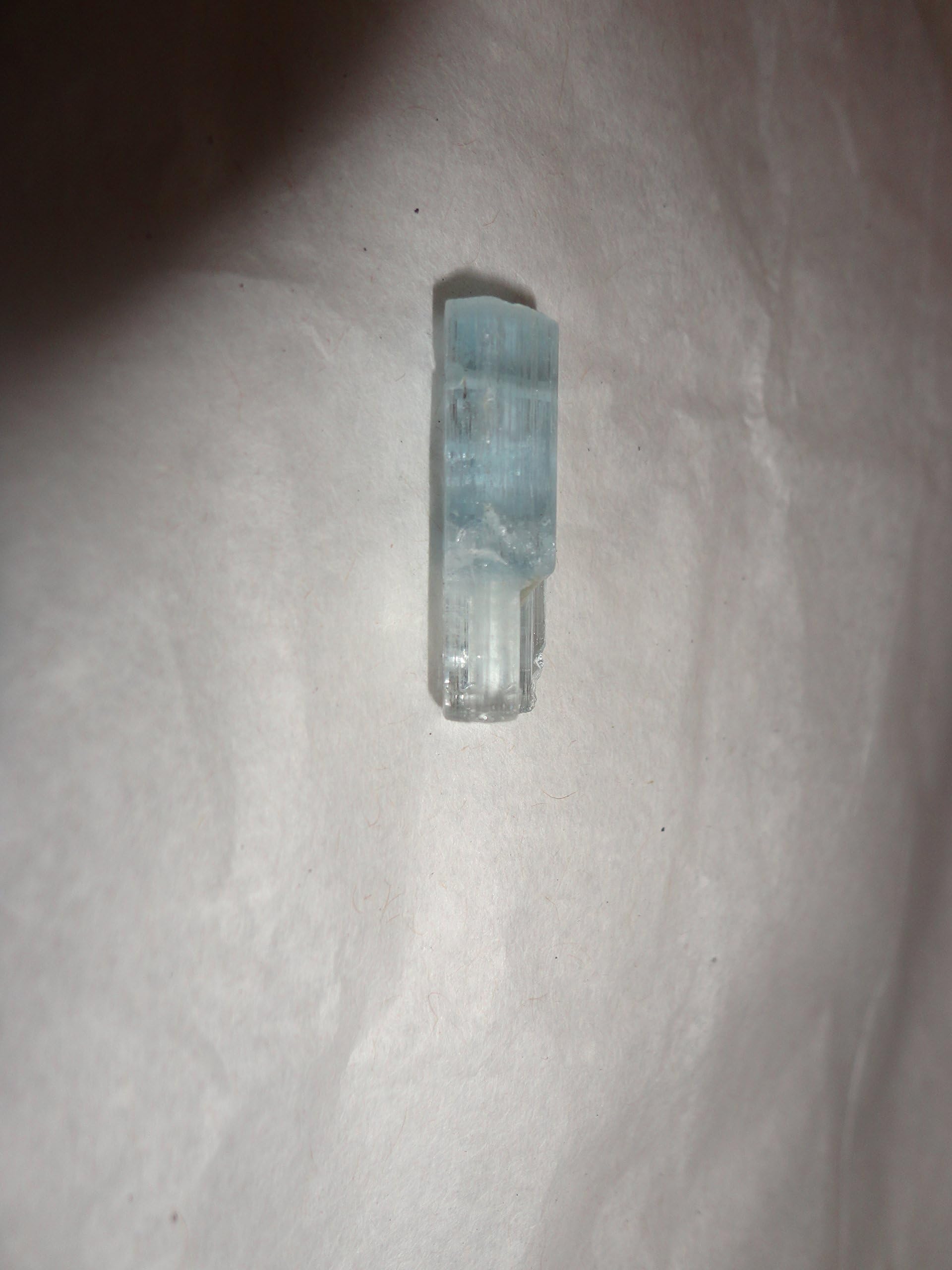 Gain Balanced Energy Natural Aquamarine Beveled Crystals AA 8 Ct Each with Drilled Small Hole near Top