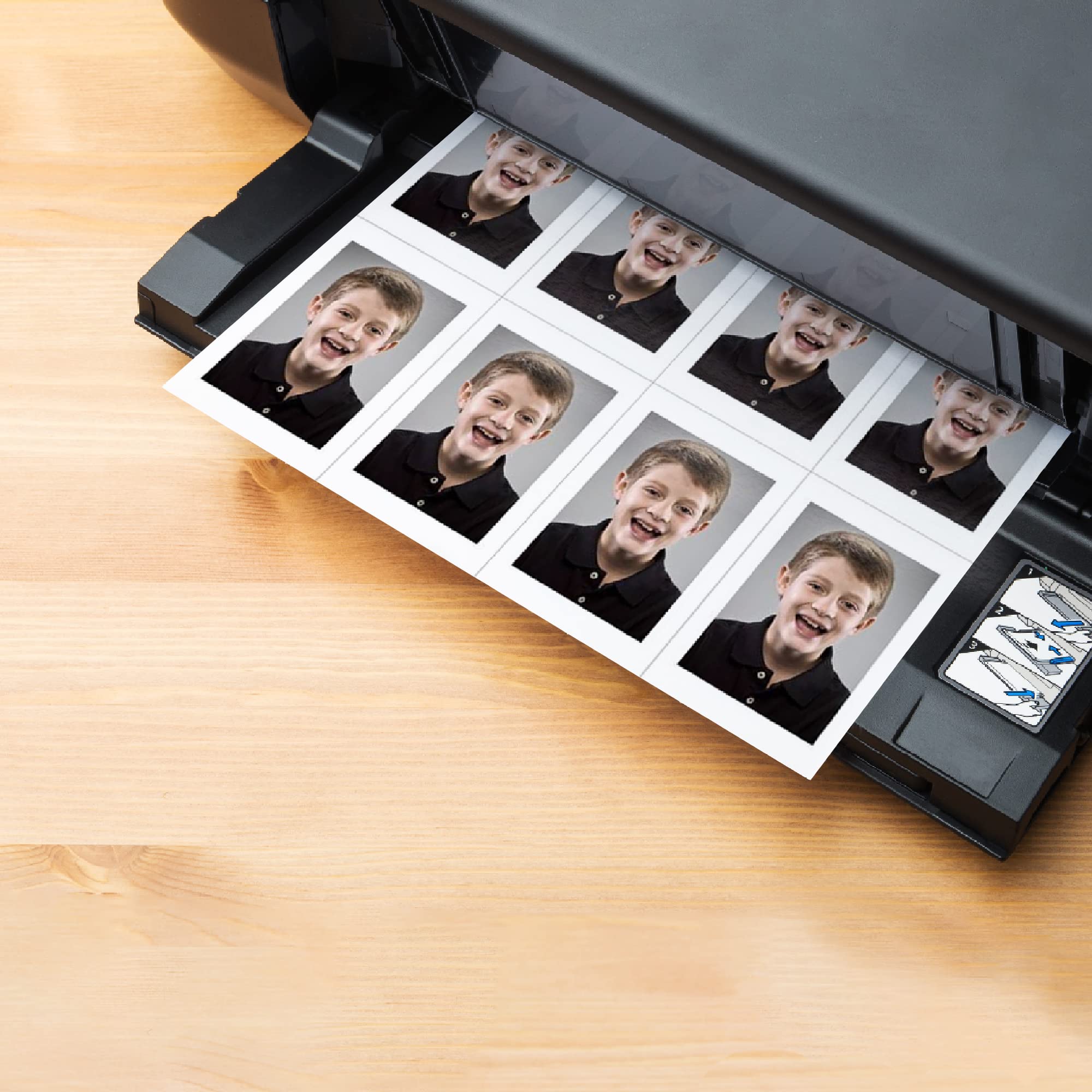 CANLENPK Glanzend fotopapier, verpakking met 100 vellen inkjet-, laserfotopapier, hoogwaardig hoogglanzend wit fotopapier, fotoprinterpapier (8,9 x 12,7 cm