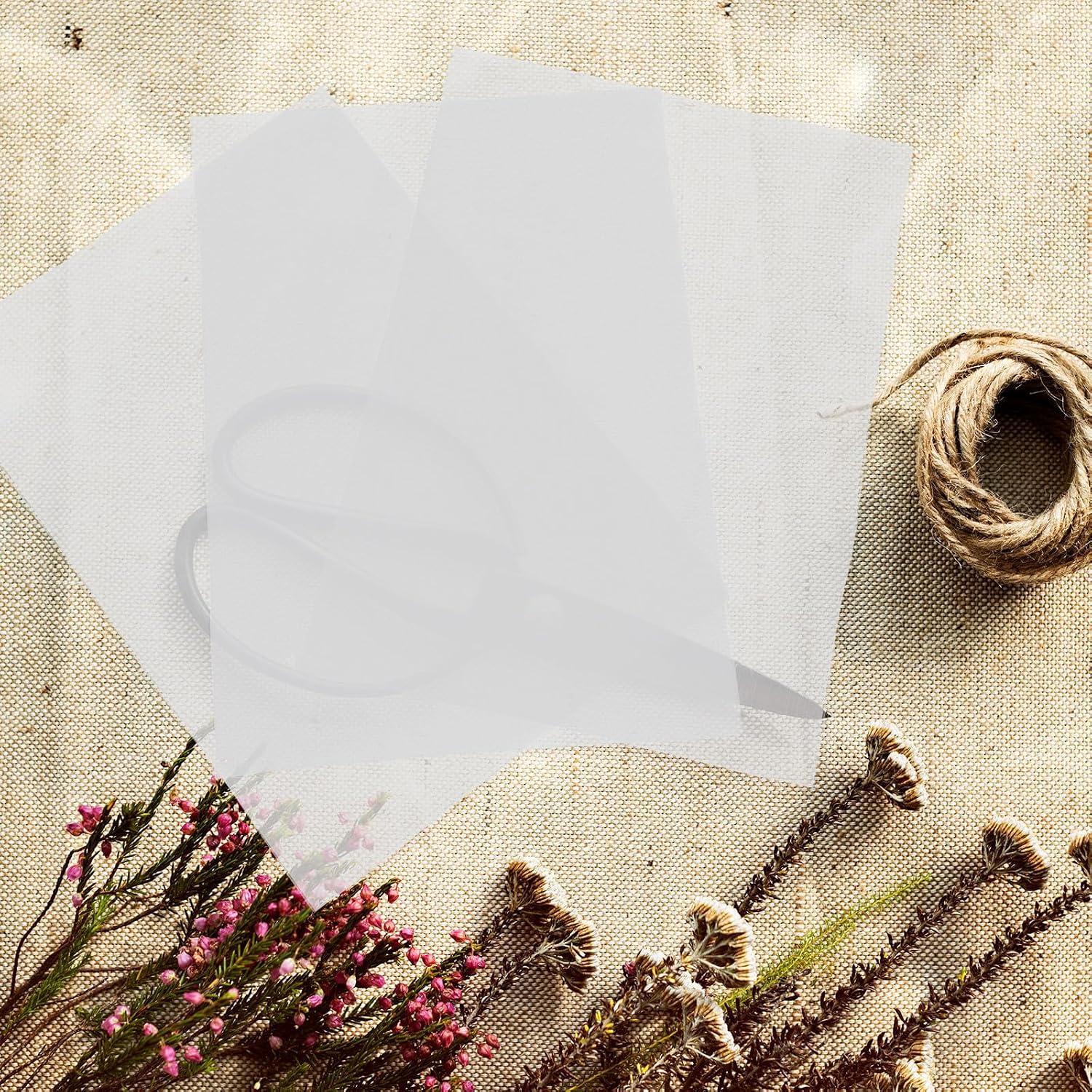 Cabilock 12pcs Polyester Flower Pressing Organza Sheets for Specimens