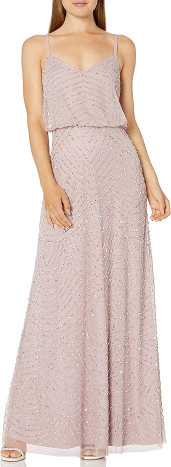 Art deco blouson beaded gown Clearance