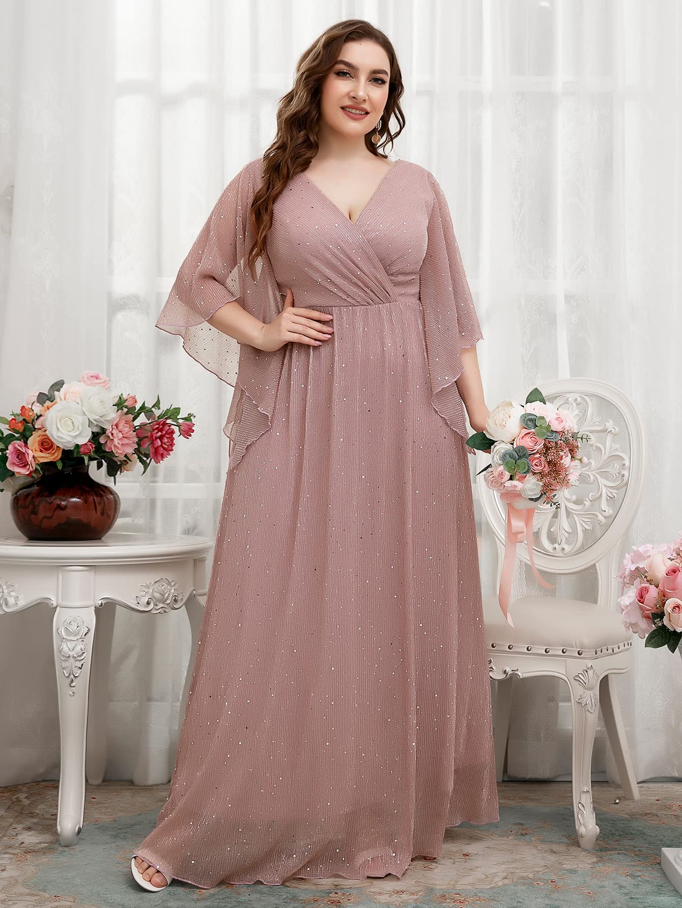 Lace Blush Colored Plus Size Wedding Dresses Pink Cheap Plus Size