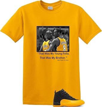 Amazon.com: We Will Fit Amarillo gp kb Camisa para Jordan 12 University Oro  Negro y Amarillo : Ropa, Zapatos y Joyería