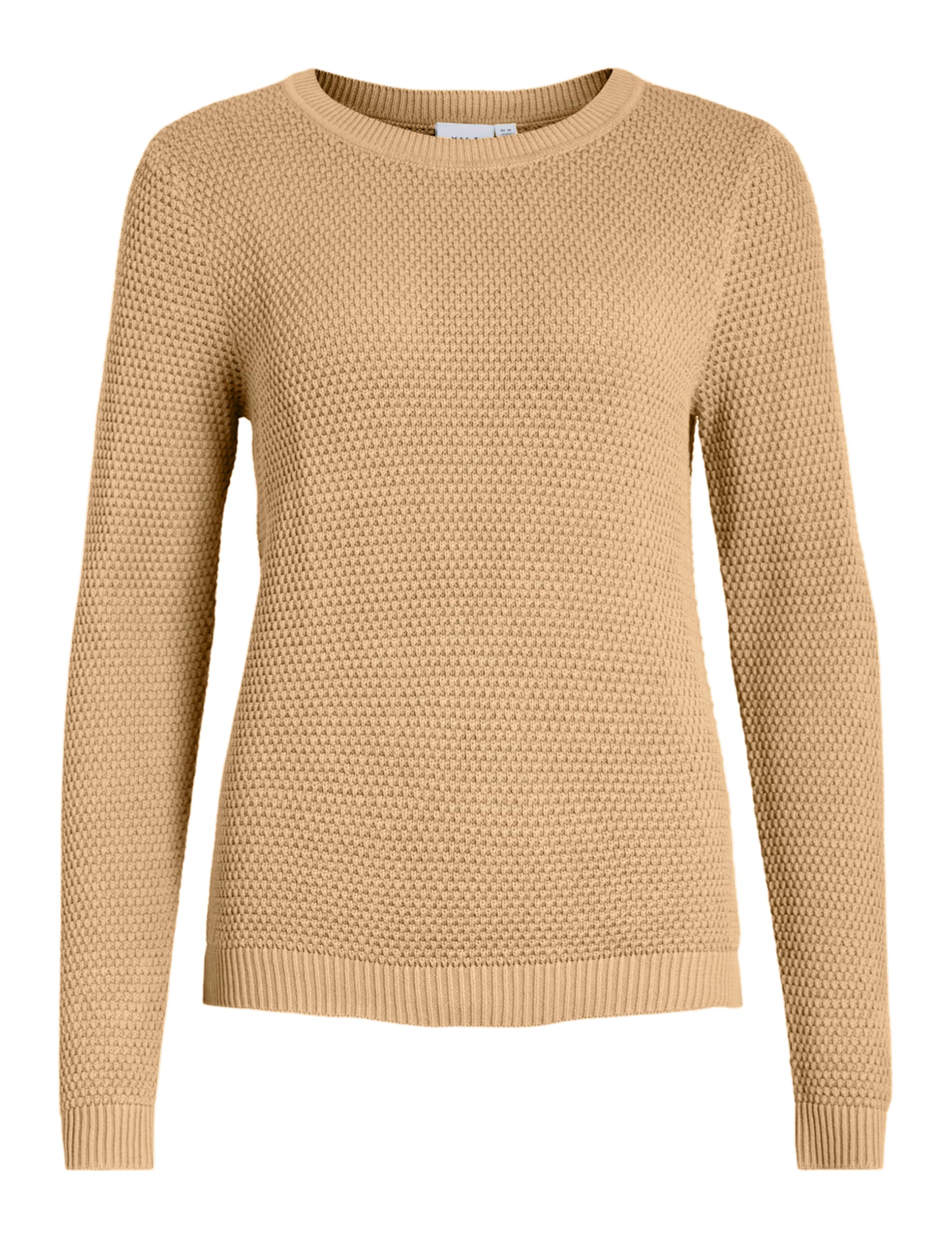 Vila Women's Vidalo O-Neck L/S Knit Top Noos, Nomad, S