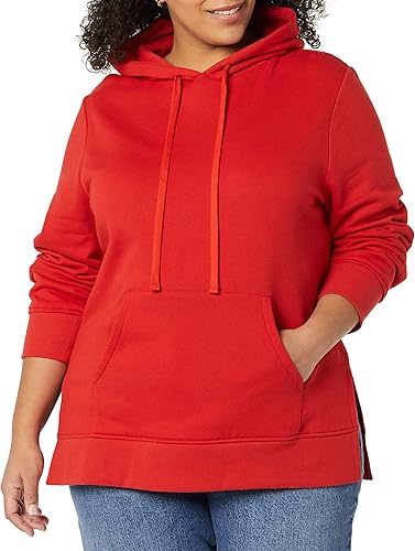 Miniatura 3 de Tienda Essentials - Sudadera tipo túnica de felpa de rizo con capucha para mujer