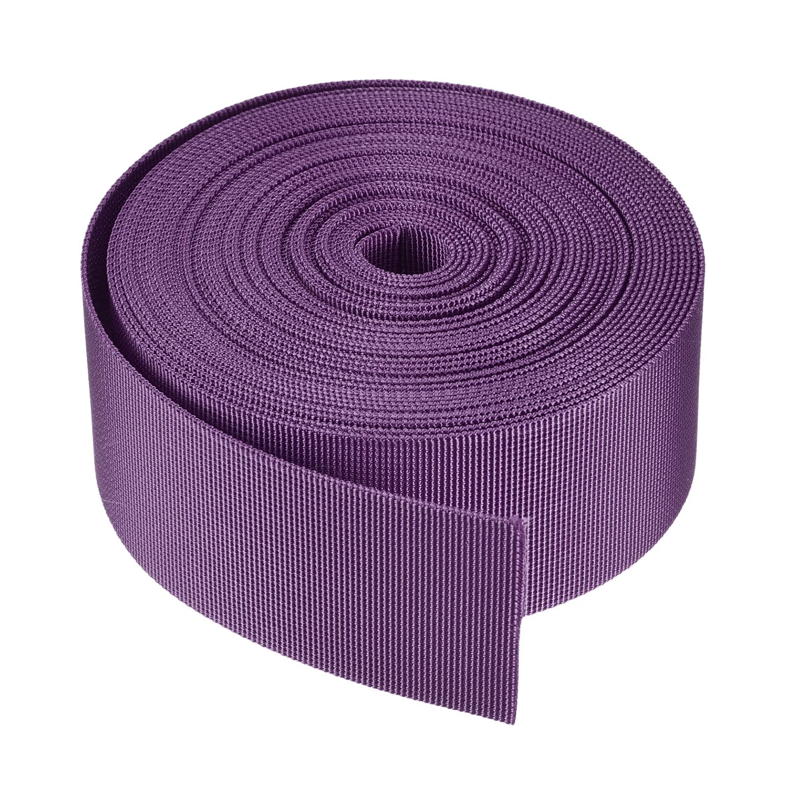 MECCANIXITY Flat Nylon Webbing Strap 2 Inch 10 Yards Light Purple for Backpack, Luggage-rack