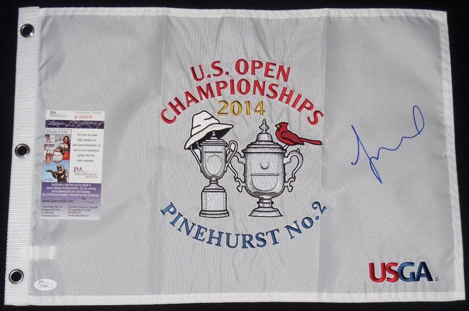 Michelle Wie Autographed Golf Flag (2014 Open Championship) Jsa Coa
