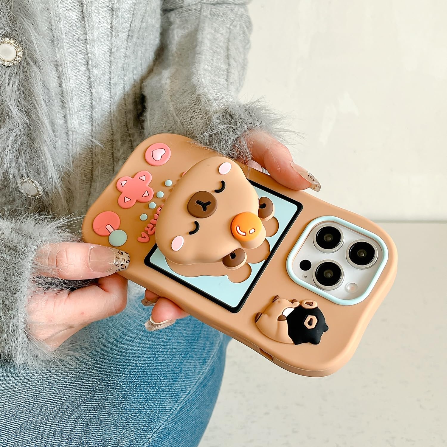 QOO.COCO4ケース Amazon.com: YAKVOOK Funny 3D Silicone Case for iPhone 14 Pro
