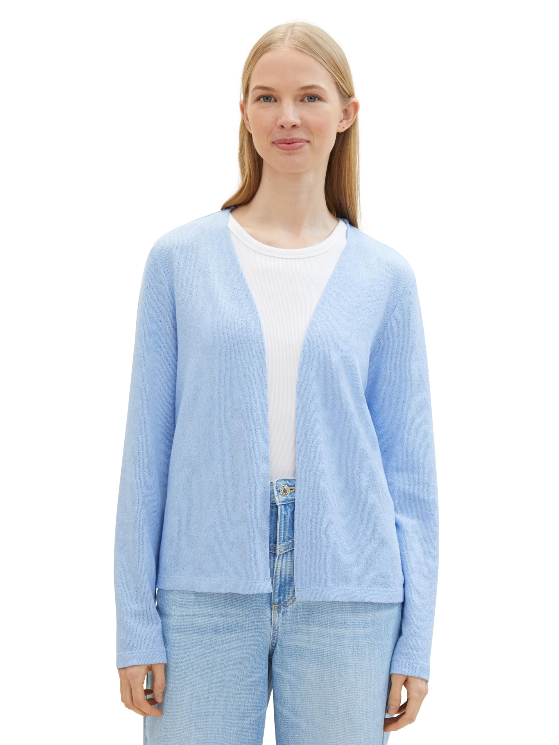 Tom Tailor Damen Basic T-Shirt Cardigan