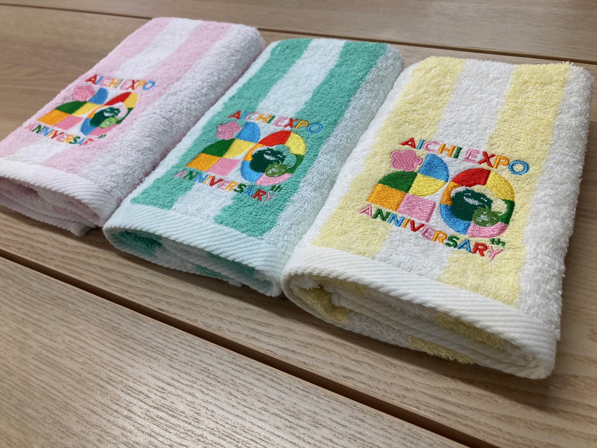 Amazon｜フェイスタオル3枚セット（モリゾー・キッコロ20周年記念刺繍