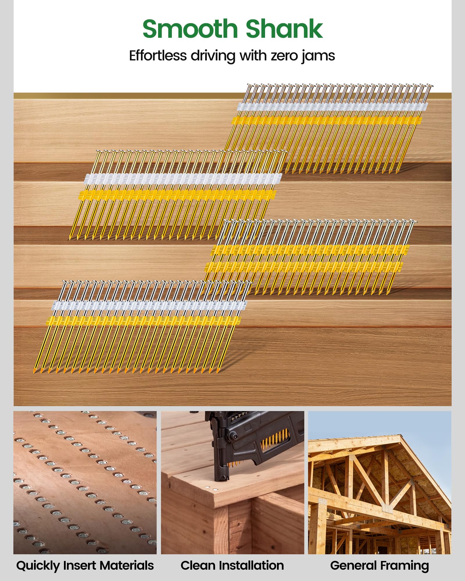 Meite 21 Degree Framing Nails - 1000 PCS -3