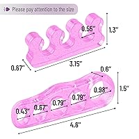 Vista 55 de Dr. JK- Separador de dedos de gel ToePal, 2 pares, espaciadores de dedos, corrector de juanetes
