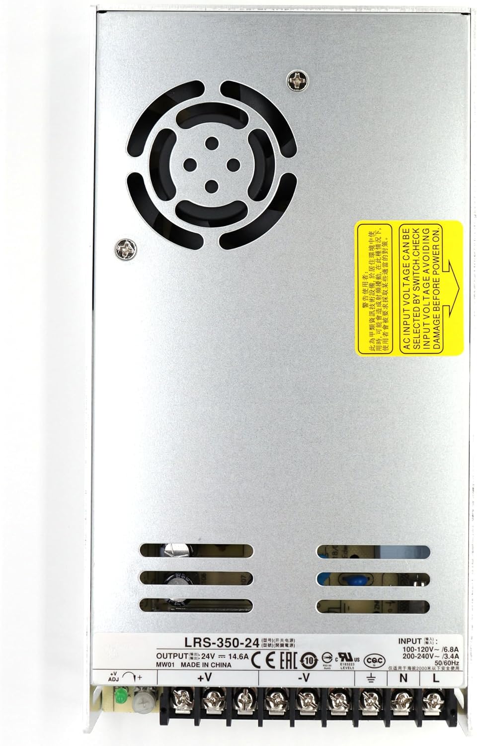 LRS-350-24 AC/DC Switching Power Supply 350.4W,24V,14.6Amp