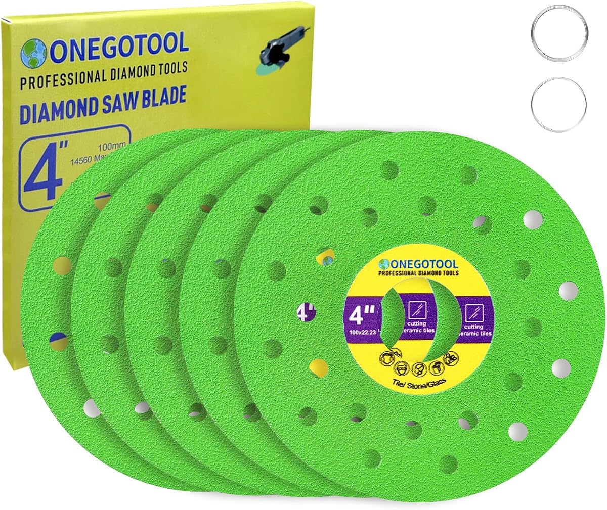 4 inch Tile Cutter Diamond Saw Blade for Angle Grinder Porcelain Ceramic Glass Marble Cutting Tools Grinding disc (5pcs)