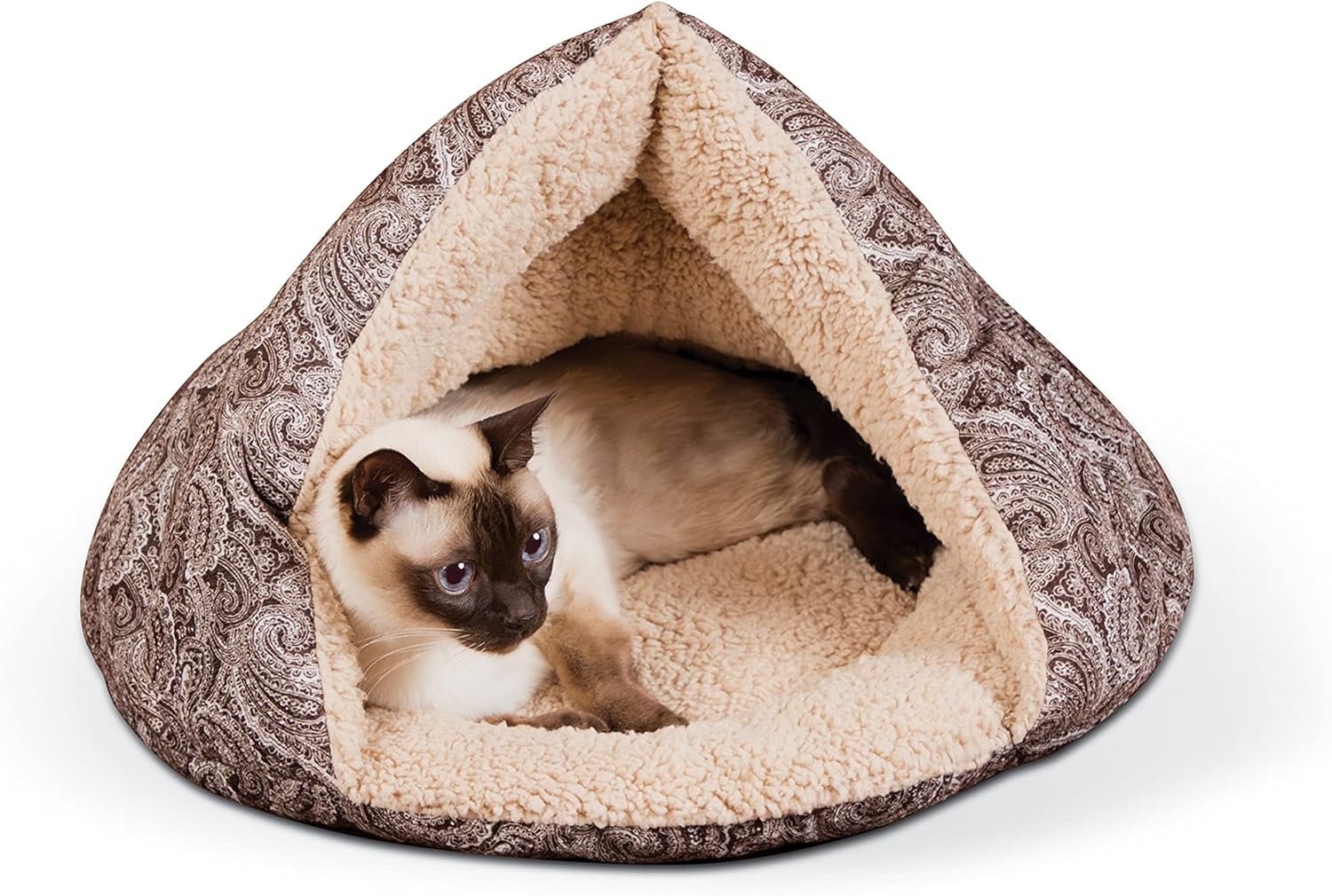 self warming cat bed