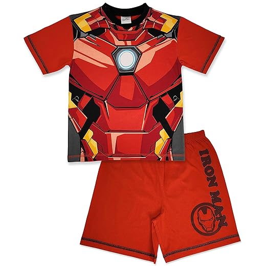 Marvel Ironman Avengers kurzer Pyjama mit leuchtender Vorderseite