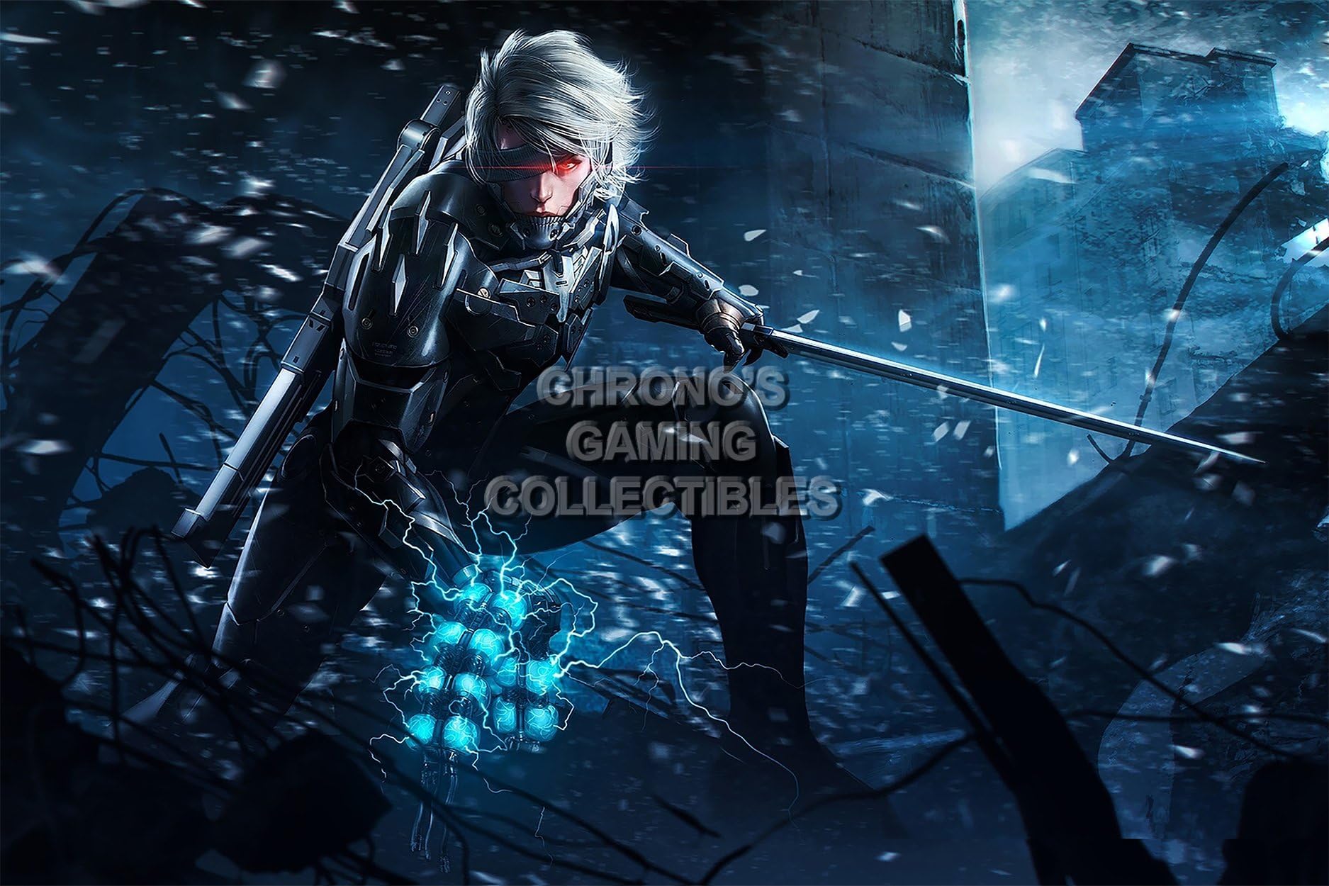 CGC Huge Poster GLOSSY FINISH - Metal Gear Rising Revengeance PS3 XBOX 360 - MGR005 (24" x 36" (61cm x 91.5cm))