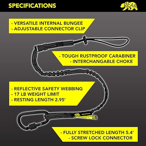 Miniatura 2 de BearTOOLS Cordón de seguridad intercambiable para herramientas intercambiables, hebilla desmontable, kit de protección de conexión de múltiples