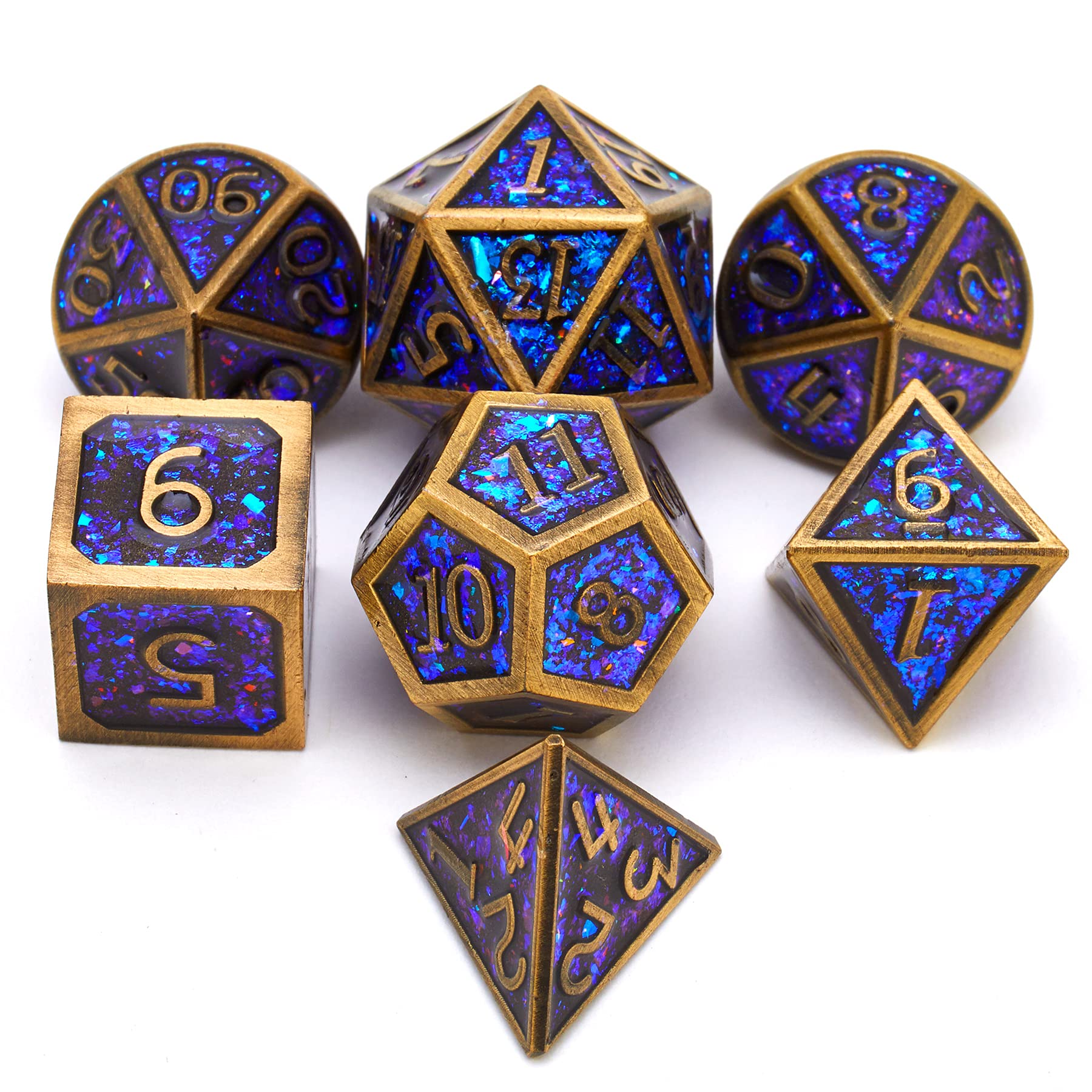 Buy Metal dice Set D&D, Polyhedron DND Dungeons and Dragons Metal DND