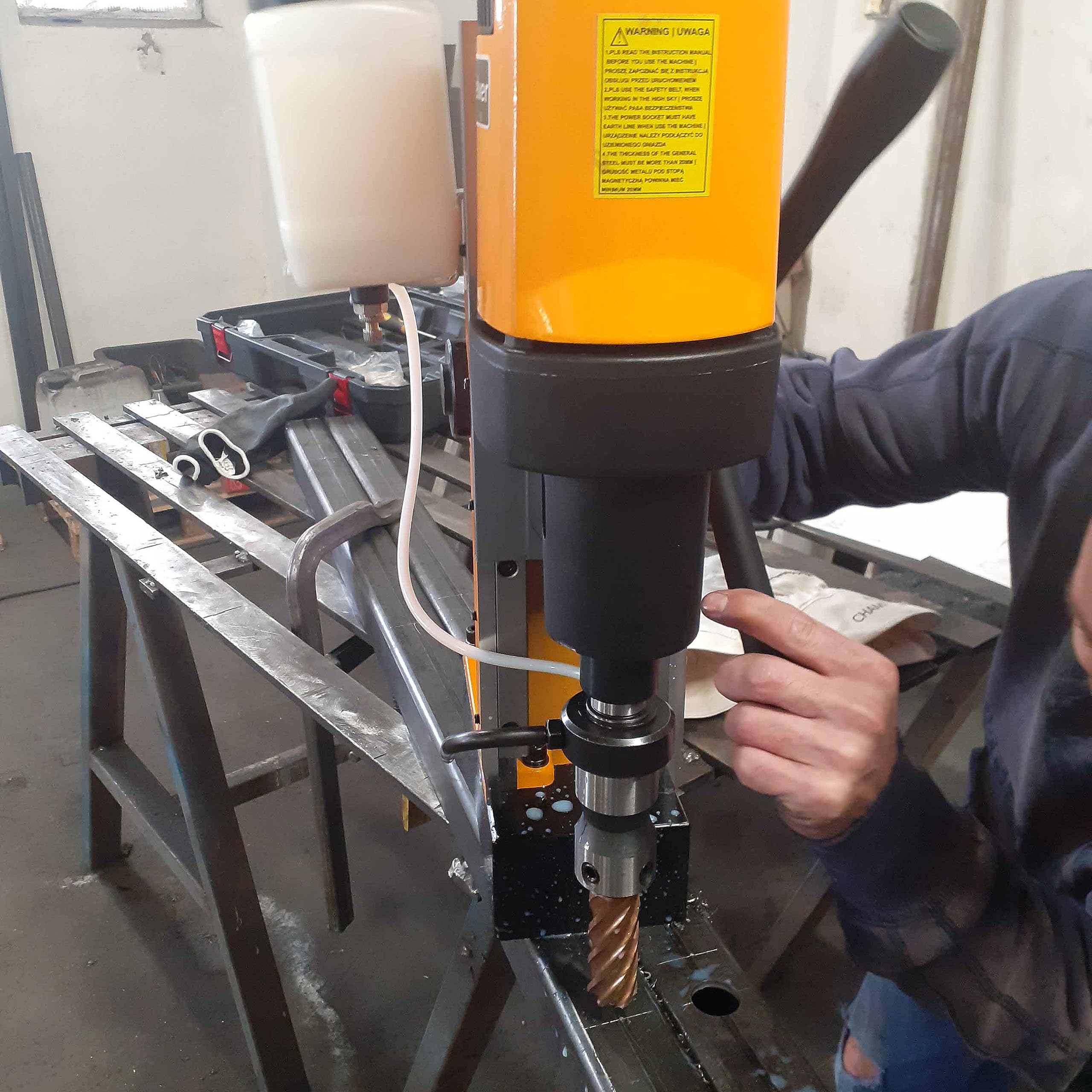 MAGNETBOHRMASCHINE GEWINDEBOHRMASCHINE MK3 FI 80 1800W (SET 3)