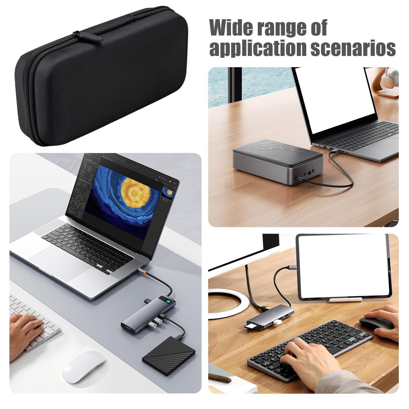 Borsa Di Stoccaggio A Guscio Duro, Custodia Per Shock Portatile, Custodia A Guscio Duro Con Manico Regolabile, Leggero E Compatto, Resistente All'acqua, 20x10x5cm, Per Gadget