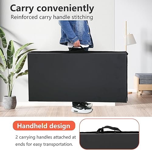 Miniatura 4 de Tapete de yoga grueso de 2 pulgadas para gimnasio en casa, ejercicio, gimnasia, volteras, pilates, equipo de danza, tapete de juego de espuma Negro