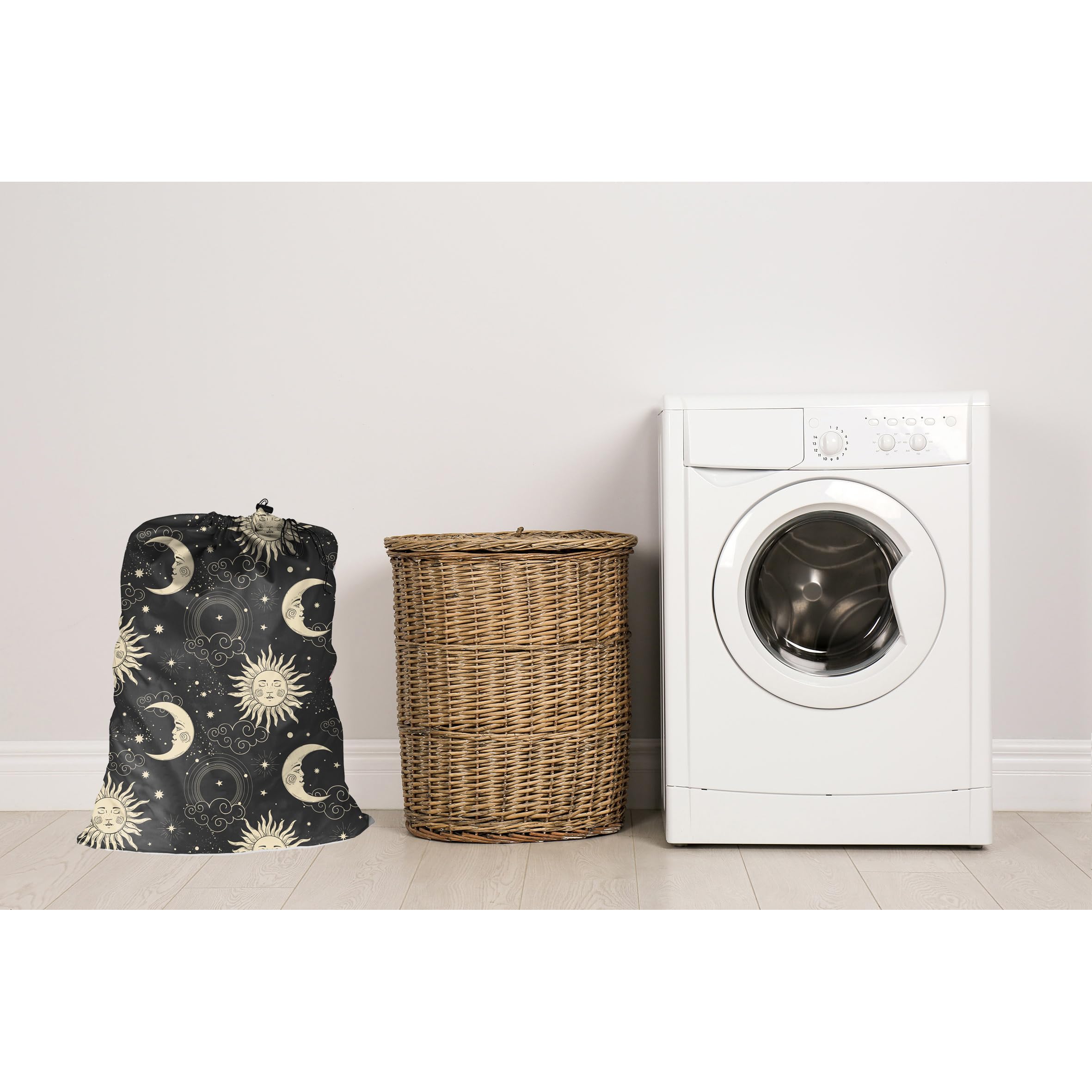 Maishijie 2 Pack Cotton Canvas Heavy Duty Laundry Bag, 17.7”x 25.6", Highly Durable,Toys Storage Bag, Dirty Clothes Bag - Image 4