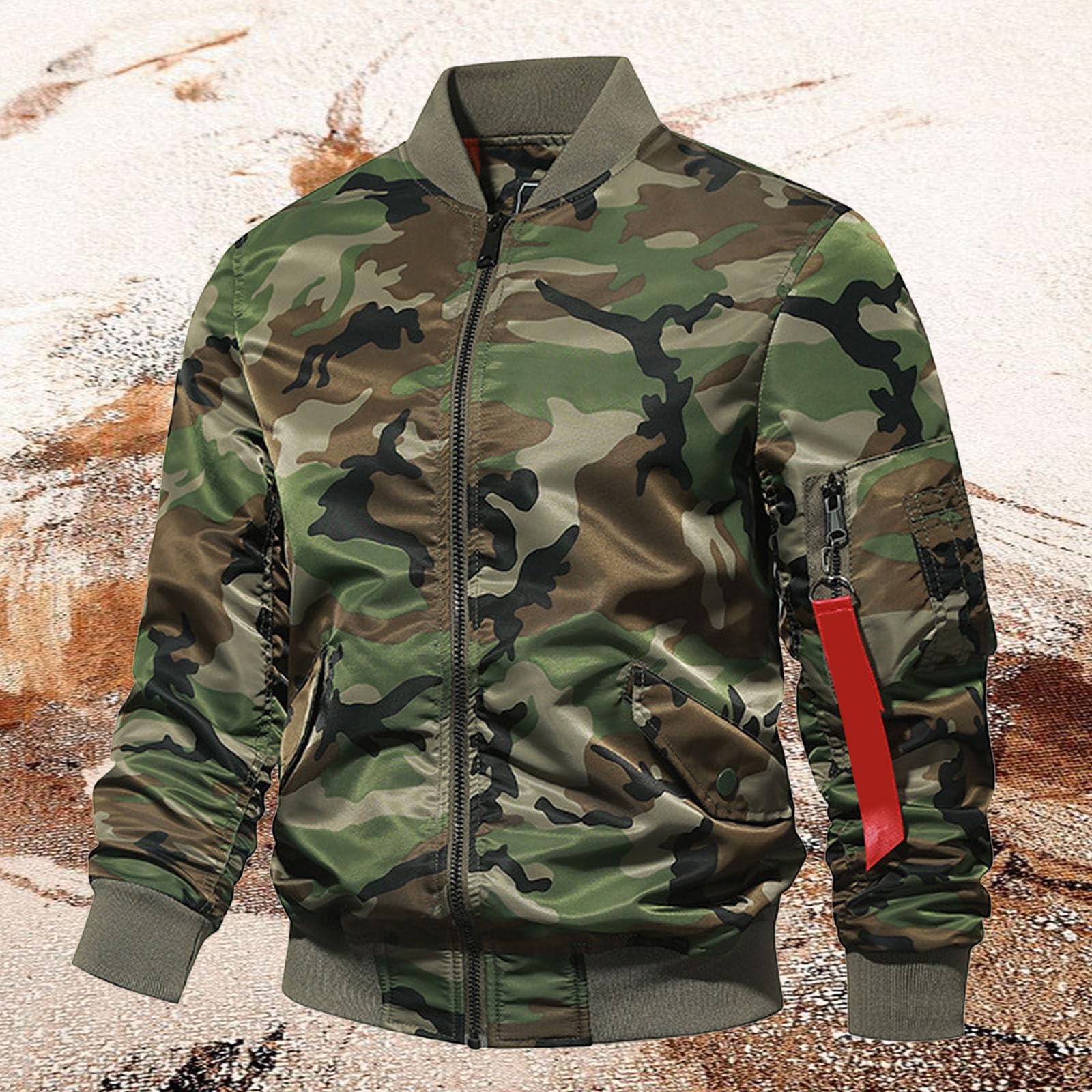 Giubbotto Primaverile Uomo, Giacca Bomber da Uomo, Giubbino Manica Lunga Leggero Casual Jacket Giacca con Tasche con Zip Giubbotto Giacca da Baseball Uomo Giacca Uomo Casual Comodo Varsity Giubbotto