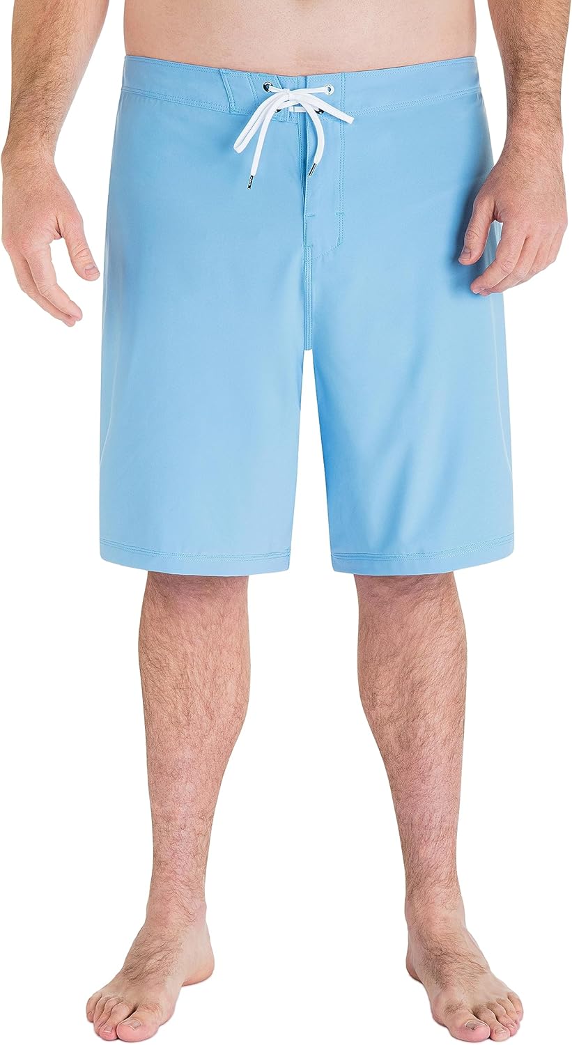 Hurley Men's Big & Tall Phantom One and Only Solid Board Shorts, Unity Blue, 46IN
