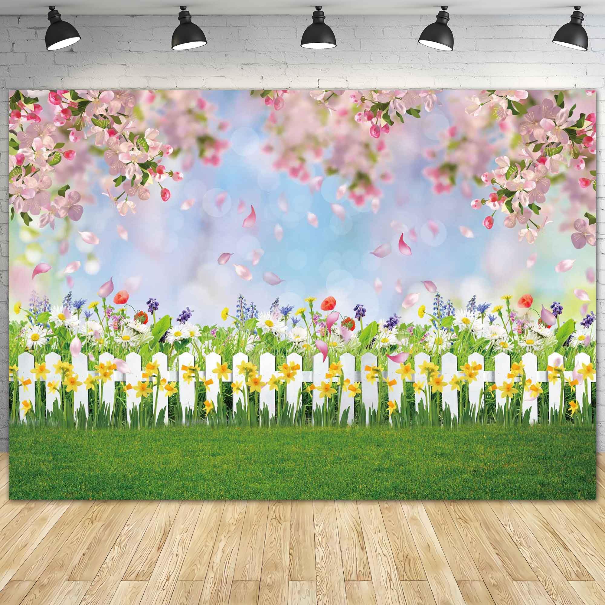 CHAIYA 7X5FT Easter Backdrop Spring Easter Photography Backdrop Easter Party Decor - View #4