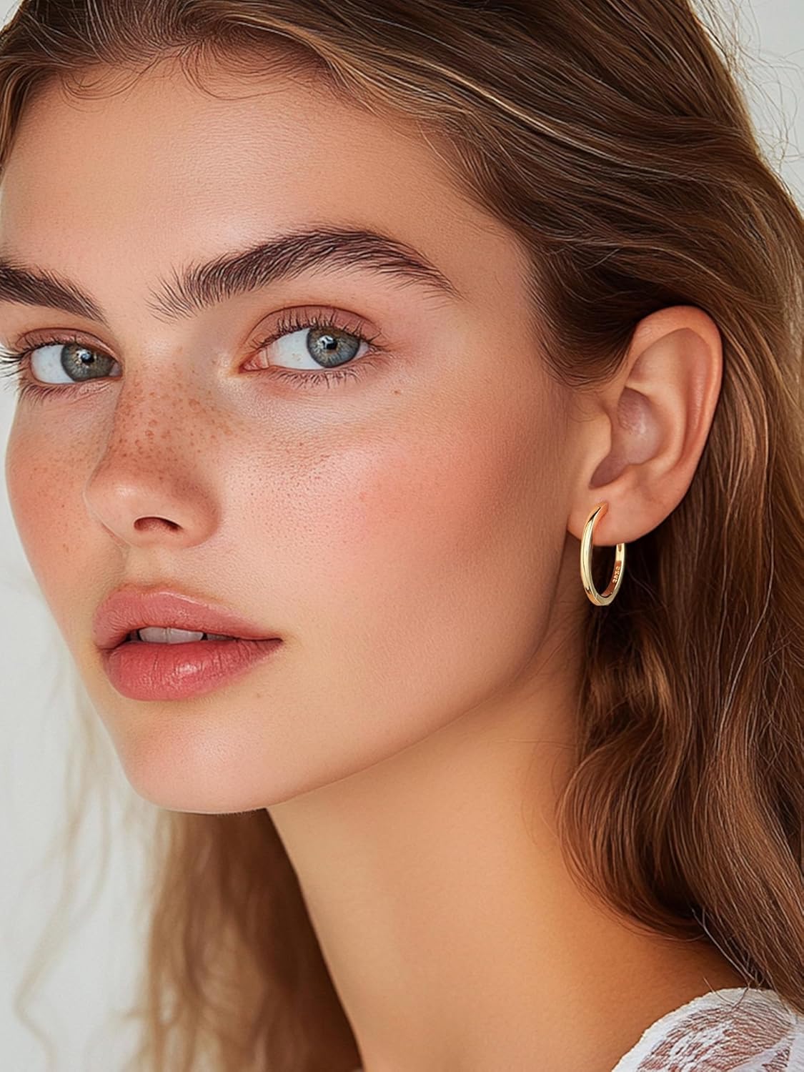 ChicSilver 925 Sterling Silver Huggie Hoop Earrings Small Hoop Earrings for Women Hypoallergenic Silver Huggie Earring Cartilage Earrings for Women (6/8/10/12/14/16/18/20MM) - Image 2