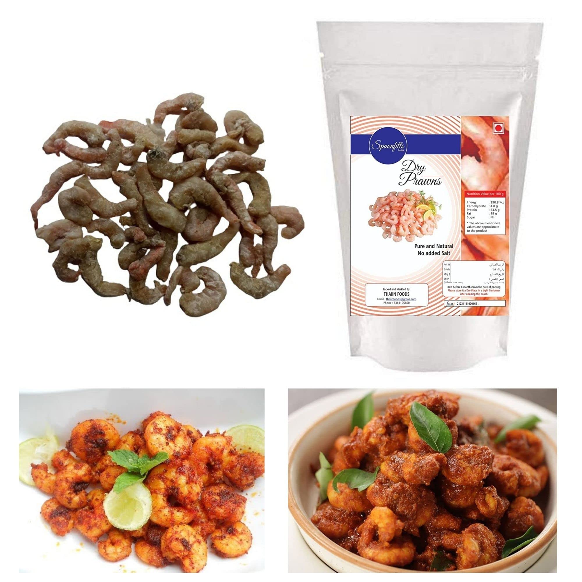 Buy Spoonfills For Life Rameswaram Dry Prawns, Premium Quality Dry Fish