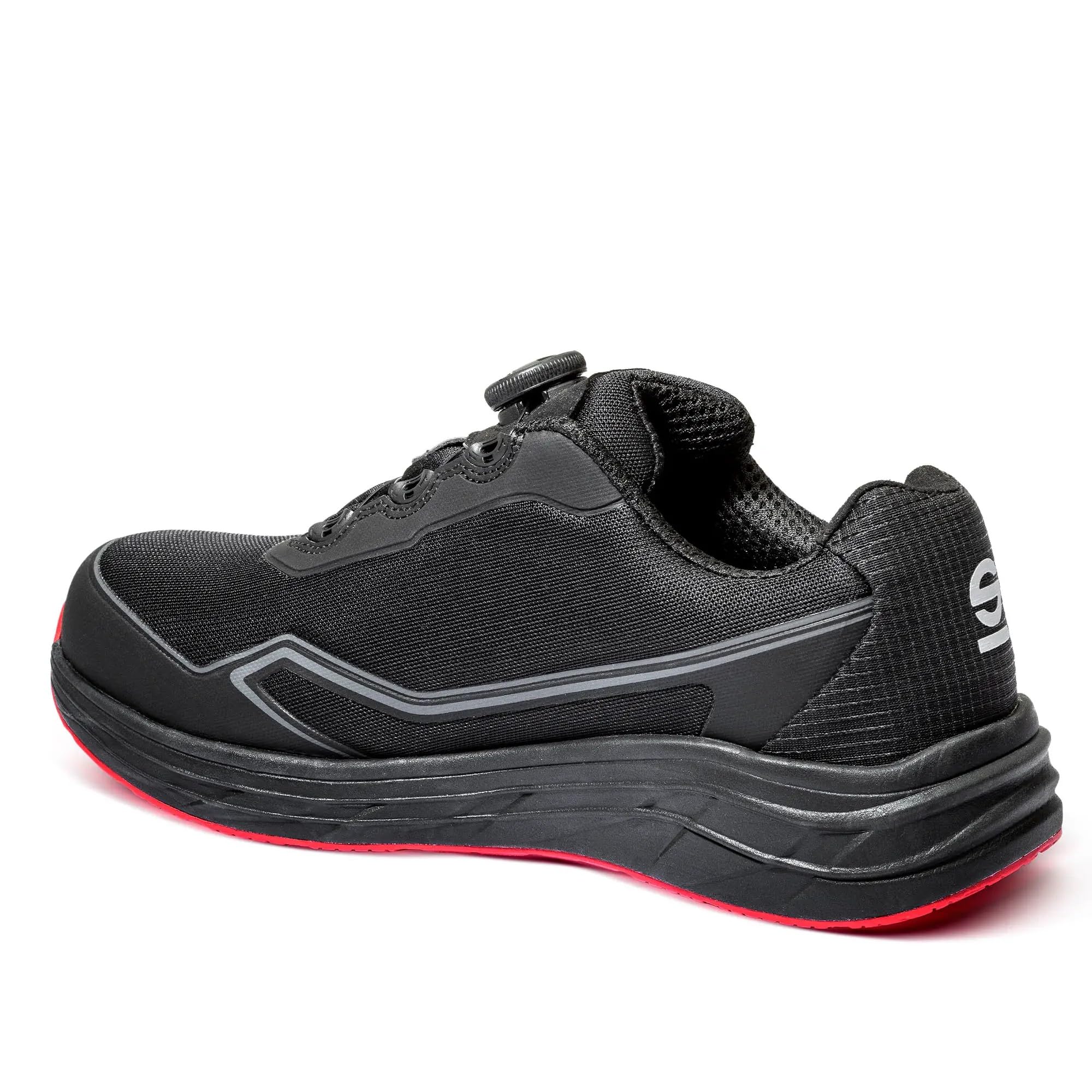 Sparco Teamwork Rotor, Zapatos de Seguridad para Hombre S3 ESD HRO Bajos. Cierre rápido Rotor A-Top, repelentes al Agua, sin Metal, Suela HRO, EU 43