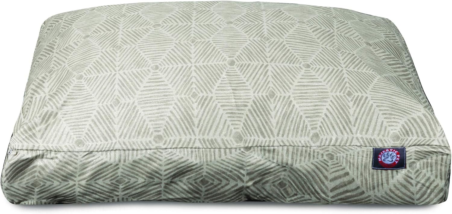 Majestic Pet Charlie Beige Metallic Medium Rectangle Pet Bed