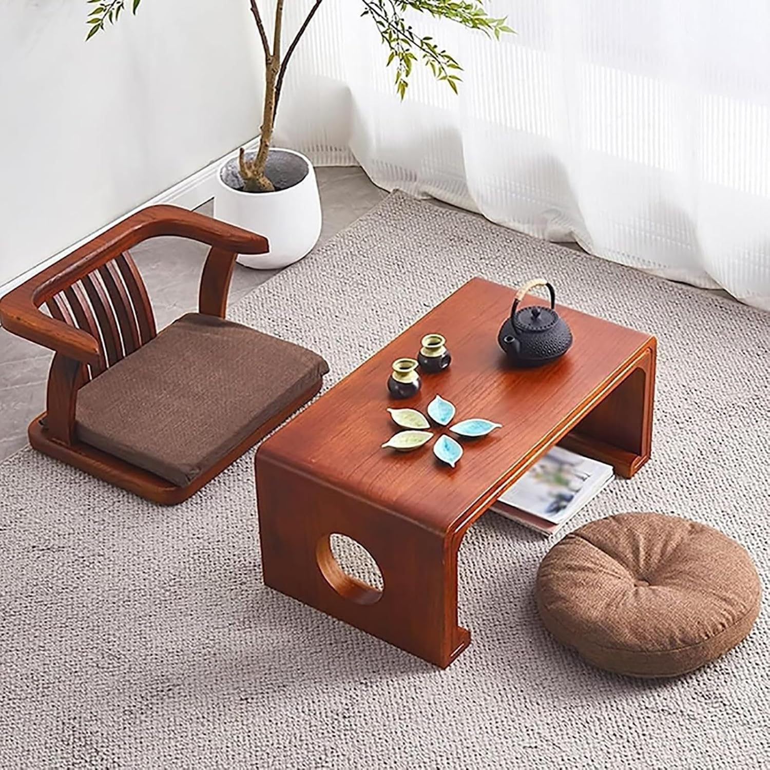 LOWYA 100 cm ローテーブル コーヒーテーブル ナチュラル コーヒー