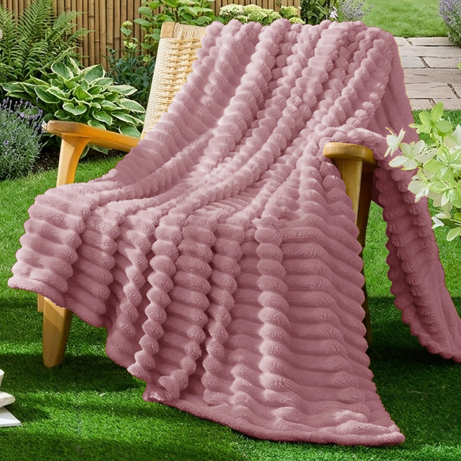 Vielit Kuscheldecke Flauschig,Ultral Weiche Kuscheldecke-Leichte Atmungsaktiv Wohn- & Kuscheldecken, Tagesdecke & Sofadecke überwurf, Pflegeleicht Cord Decke für Zimmer Deko