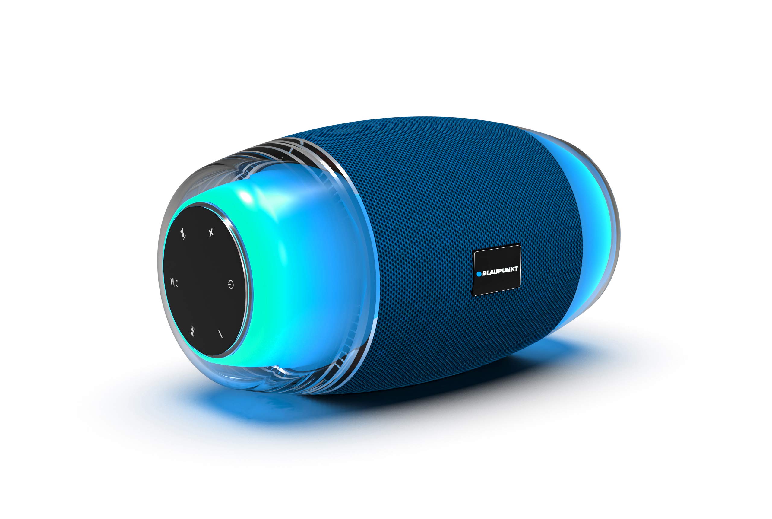 BLAUPUNKT - MP3915-591- Bluetooth Speaker - Enceinte LED - 14W - Transparent-Bleu