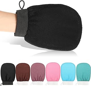 6 Pcs Exfoliating Glove Exfoliating Mitt Exfoliating Body Scrub Body Exfoliator Deep Cleaning Shower Gloves Face Body Dead...