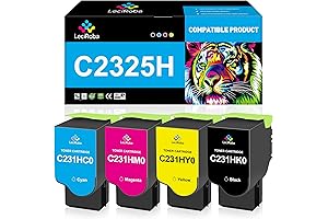 4-Pack Compatible with Lexmark C2325, MC2325adw Toner Cartridges