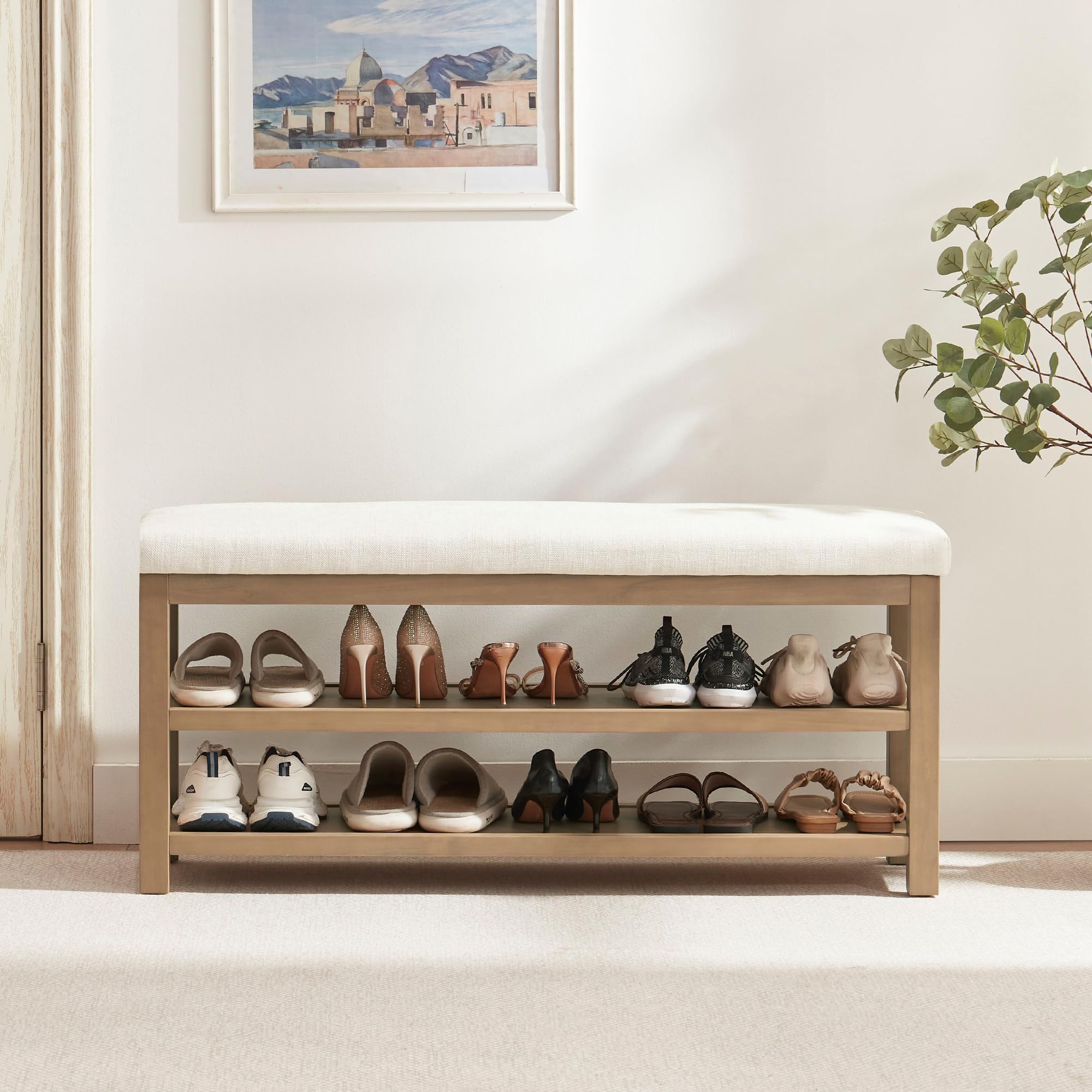 Zihanhome Solid Wood Bench