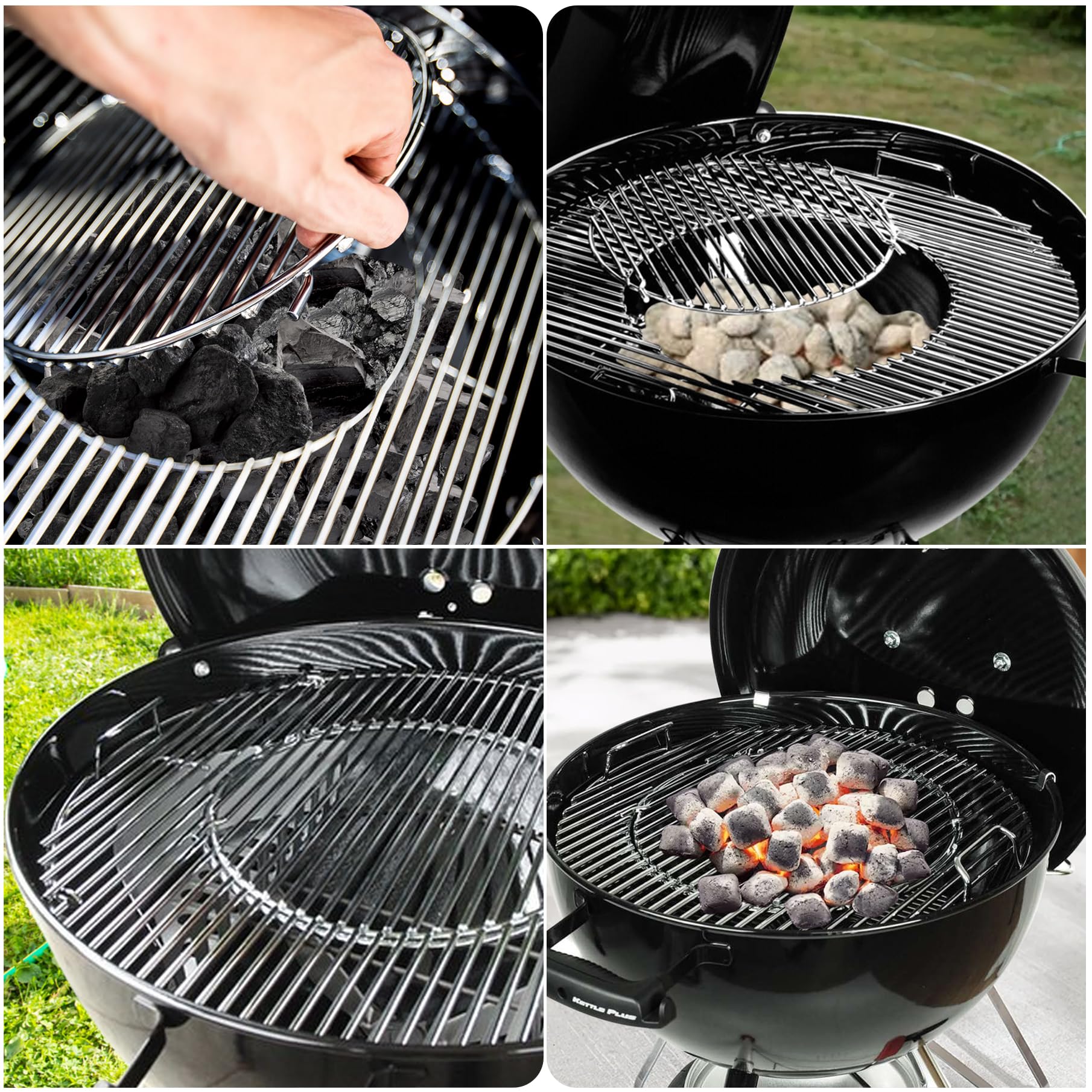 Griglia Di Cottura In Acciaio Inox Per Barbecue A Carbone 57cm | Sistema Gourmet BBQ Weber - Foto 13