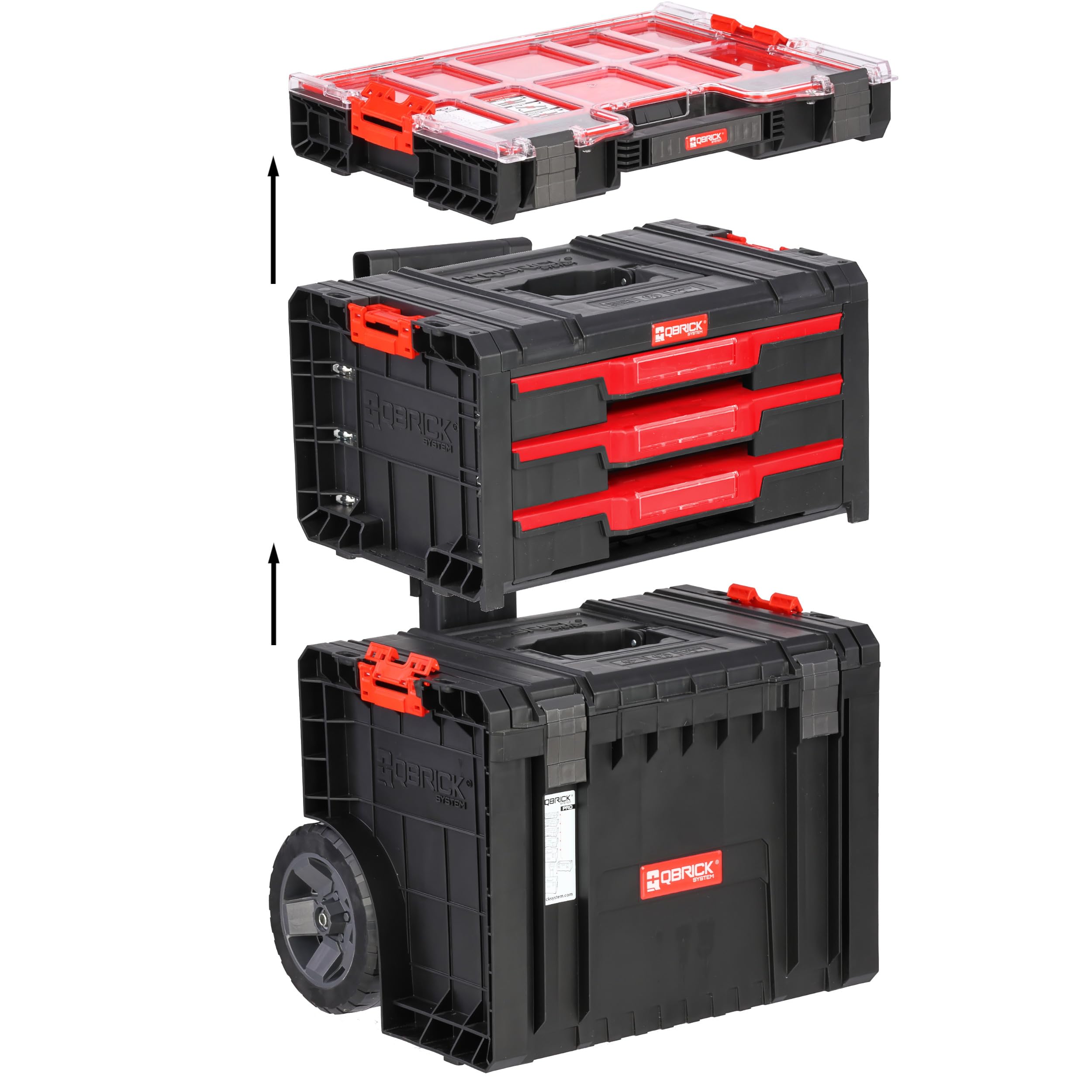 botle Caja de herramientas móvil con cajones y organizador, modular combinable, sistema de almacén de taller, Pro