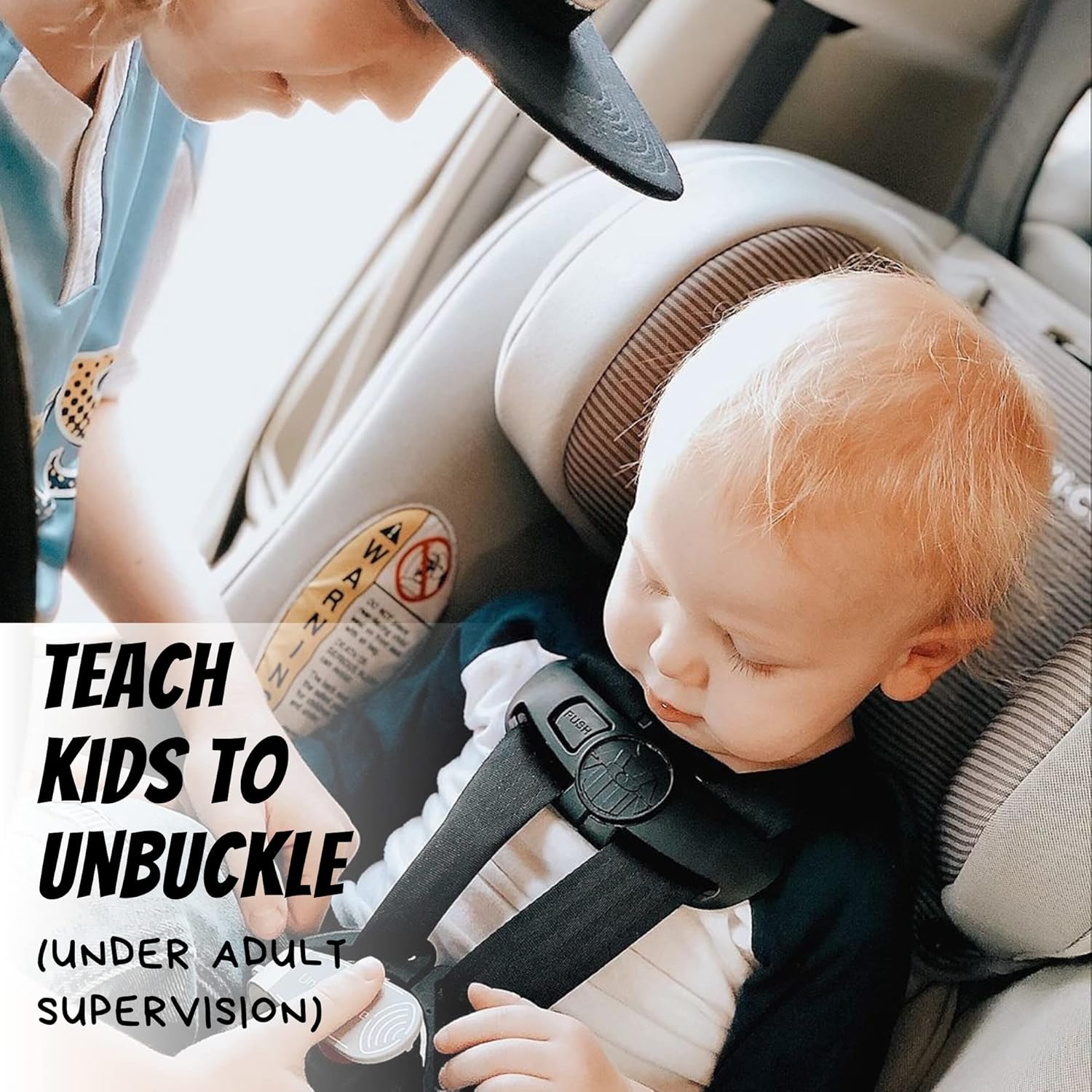 UnbuckleMe Car Seat Buckle Release Tool - Gray & Purple 2 Pack - Buy one for Each Car or Give One to a Friend