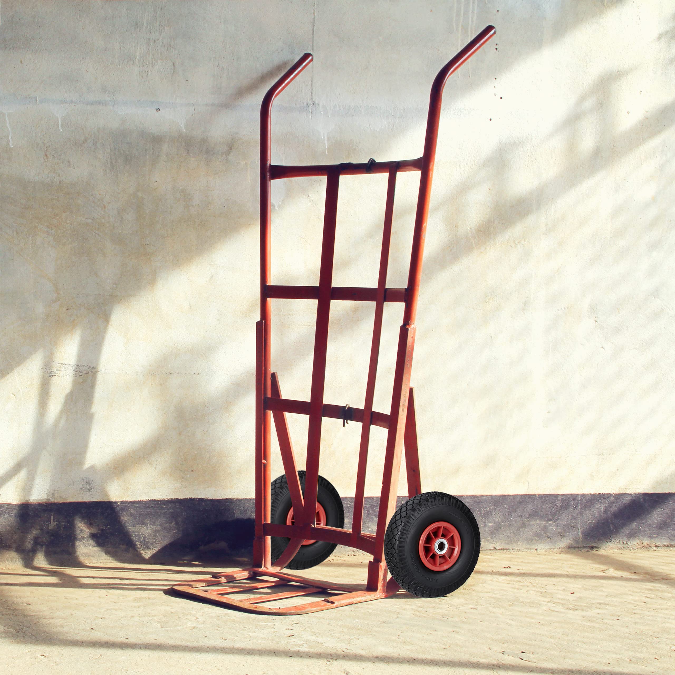 Relaxdays 4 x koło do wózka transportowego, odporne na przebicie opony z pełnej gumy, 3,00-4", oś 20 mm, do 80 kg, koło zapasowe 260 x 85 mm, czarno-szare