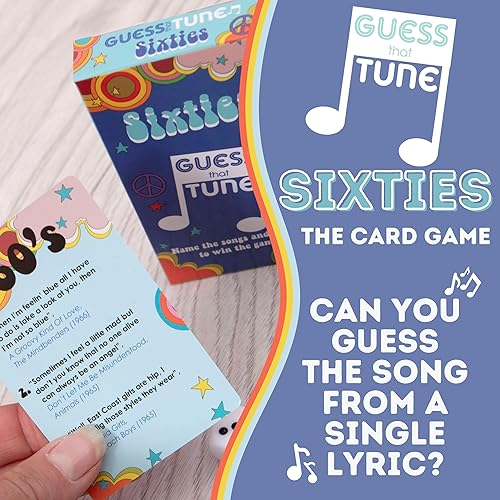 Miniatura 8 de Boxer Gifts Juegos de cartas musicales para adultos y familias de los años noventa Guess That Sintonice  Letras de canciones Game Night - Nombre de