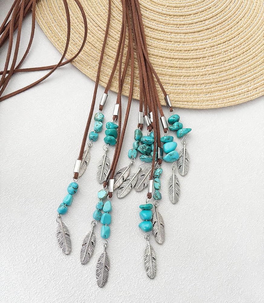 アクセサリー feather21&19chain with Turquoise Amazon.com: GORGECRAFT 1 Box 8PCS Silver Golden Alloy Big